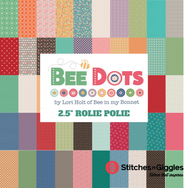 Sale! Bee Dots Plum Verona Yardage by Lori Holt for Riley Blake Designs | C14165 PLUM For Sale - Image 2