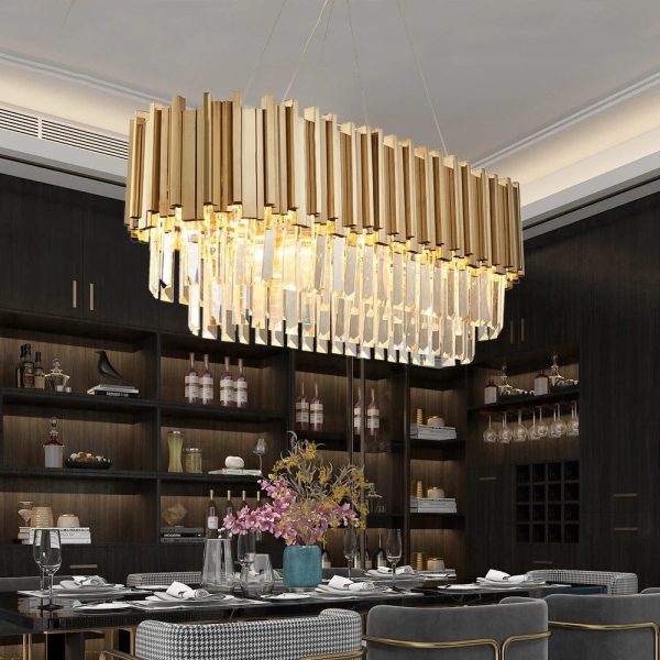 Astralis Oval Chandelier Online Sale - Image 5