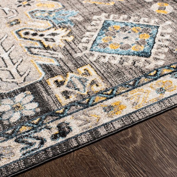 Cabacungan Black & Blue Washable Area Rug Online now - Image 5