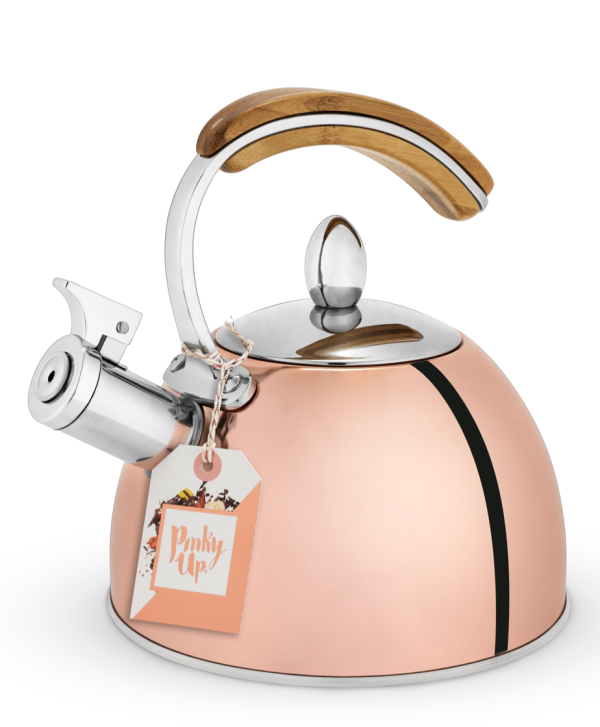Presley Tea Kettle in Rose Gold by Pinky Up For Sale - Image 2