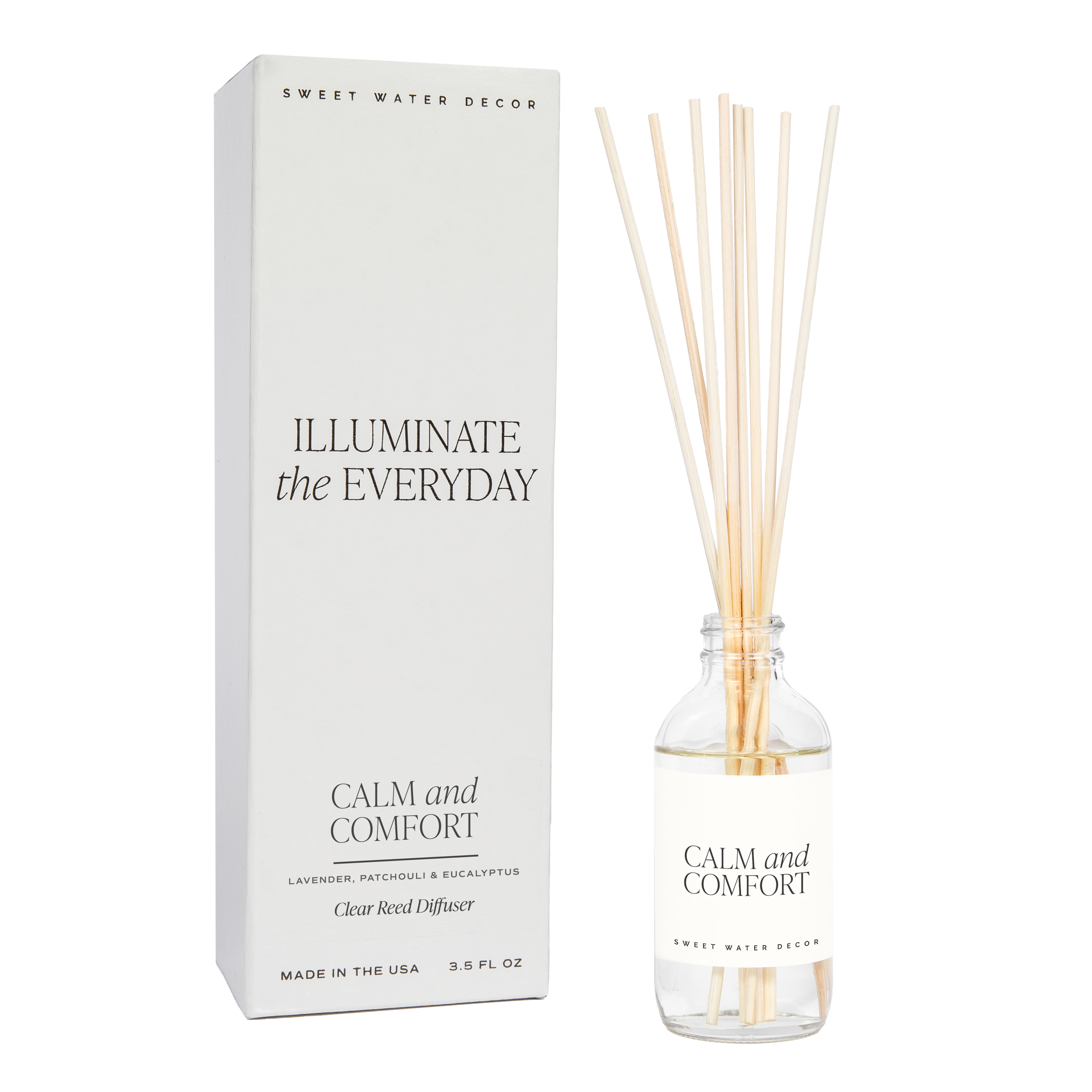 Calm and Comfort Clear Reed Diffuser For Sale