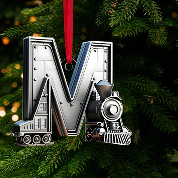 Custom Alphabet Letter Gifts For Train Lovers Christmas Ornament 051xqtn231024 Fashion