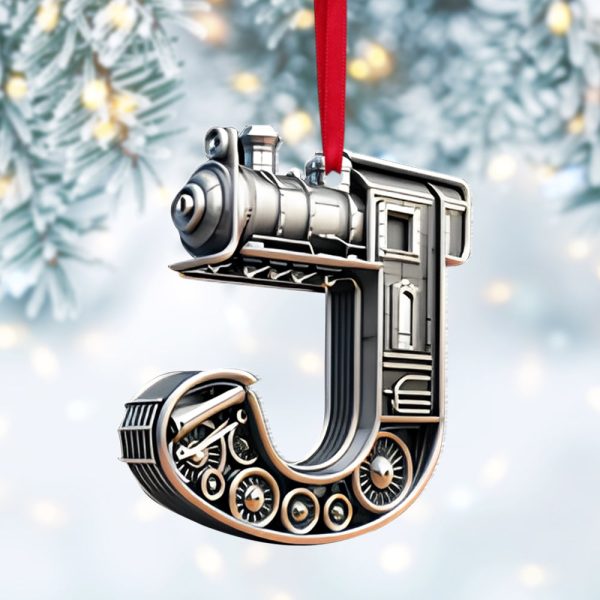 Custom Alphabet Letter Gifts For Train Lovers Christmas Ornament 051xqtn231024 Fashion - Image 4