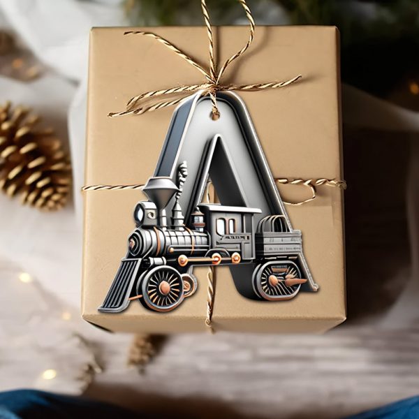 Custom Alphabet Letter Gifts For Train Lovers Christmas Ornament 051xqtn231024 Fashion - Image 2